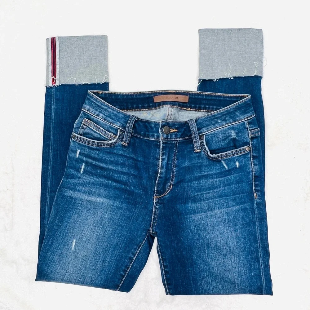 JOE’S JEANS “The Charlie” High Rise Cropped Cuff Denim Jean Size 26